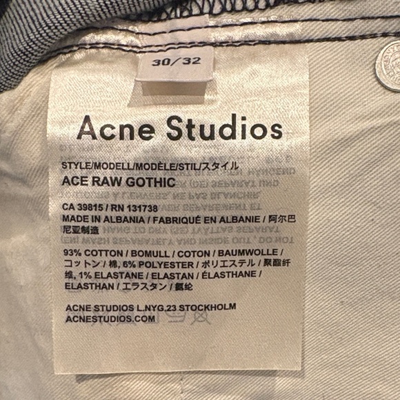 Acne Dark Indigo Slim Jeans - Picture 4 of 4
